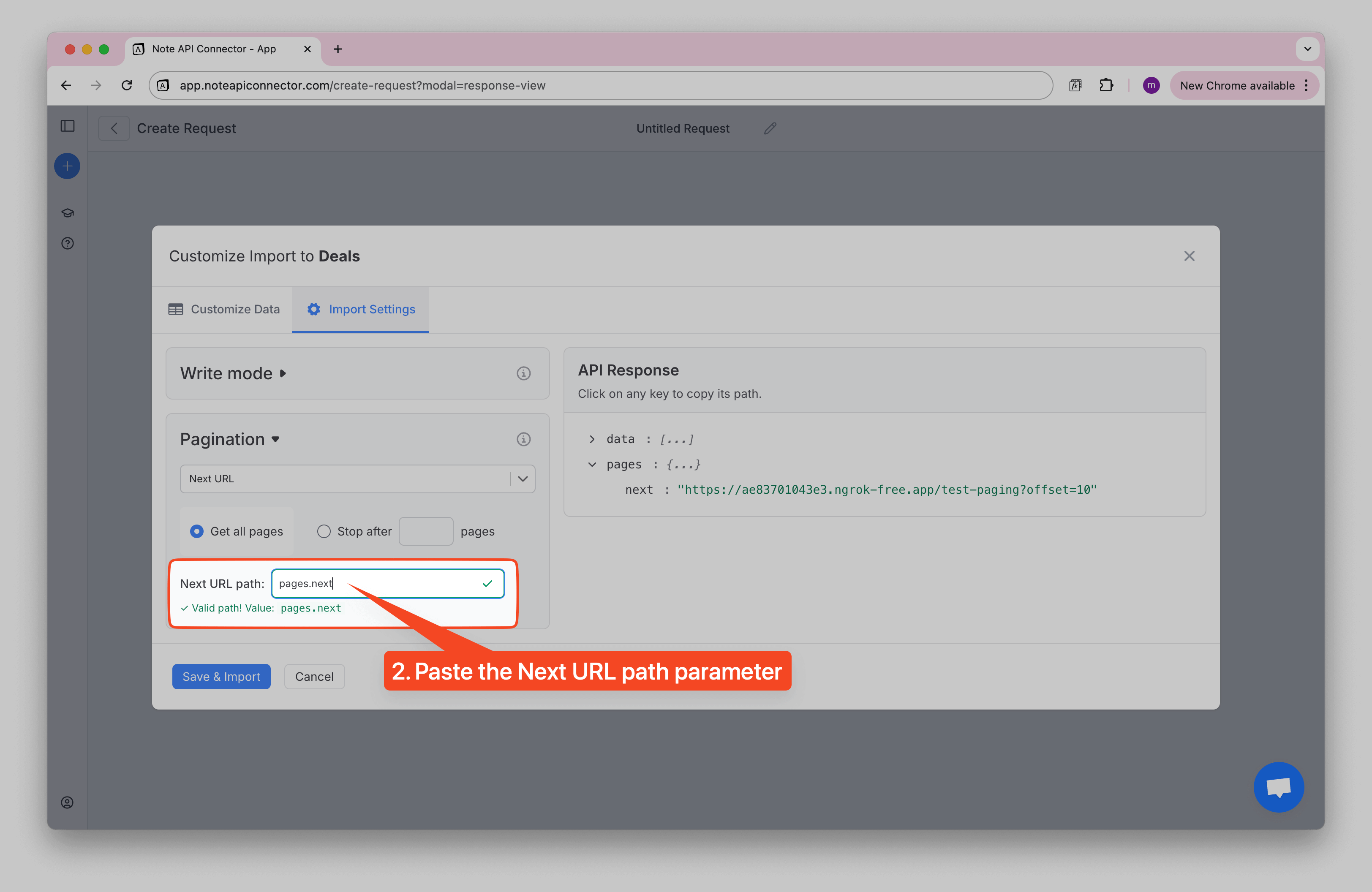 Paste URL Path